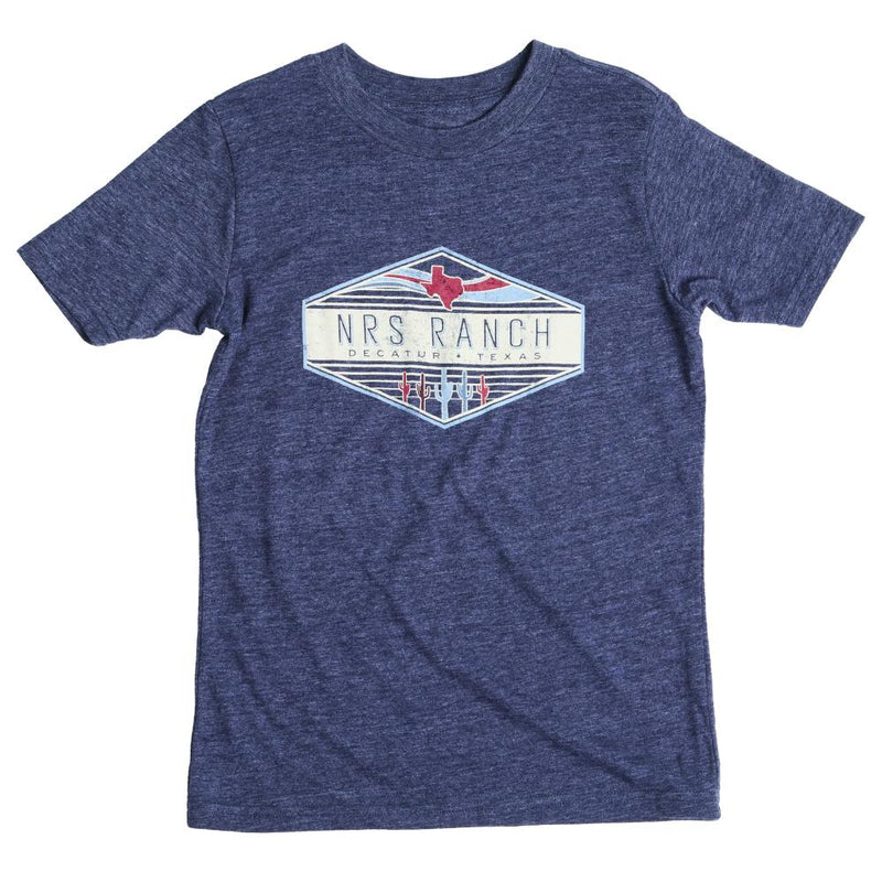 Youth Navy Logo Tee