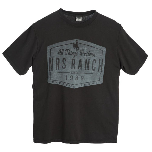 NRS Ranch Bronc Logo Reactive Black Tee
