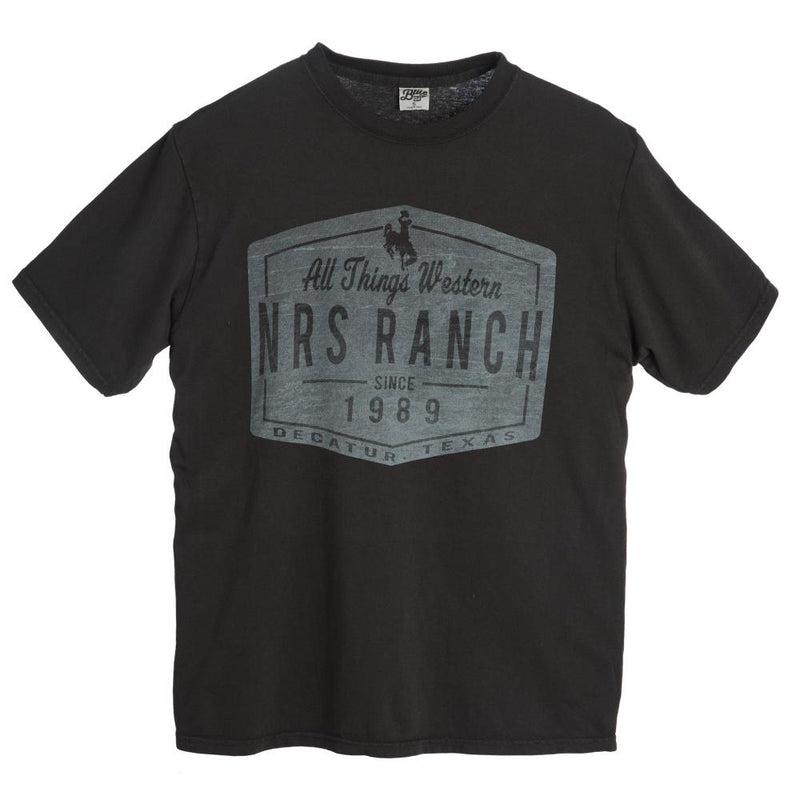 Ranch Bronc Logo Reactive Black Tee