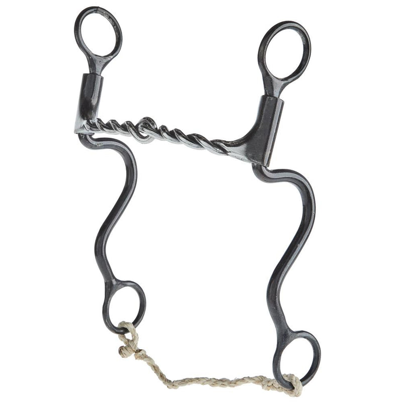 2 Piece Twisted Wire Snaffle Long Calvary Shank