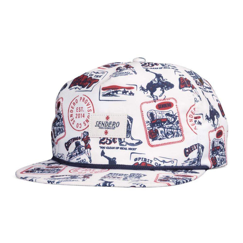 Sendero Provisions Co Postcard Print White Cap