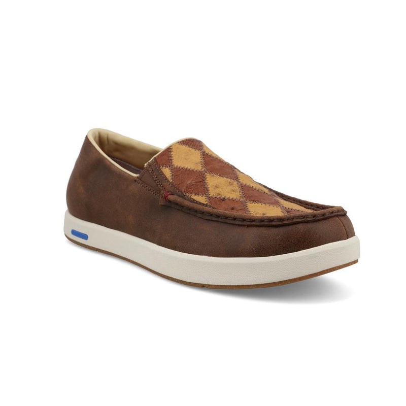 Men`s Ostrich Patchwork UltraLite X Slip On Casual