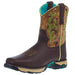 Corral Women Farm and Ranch Chocolate/Cactus Soft Toe Work Boot