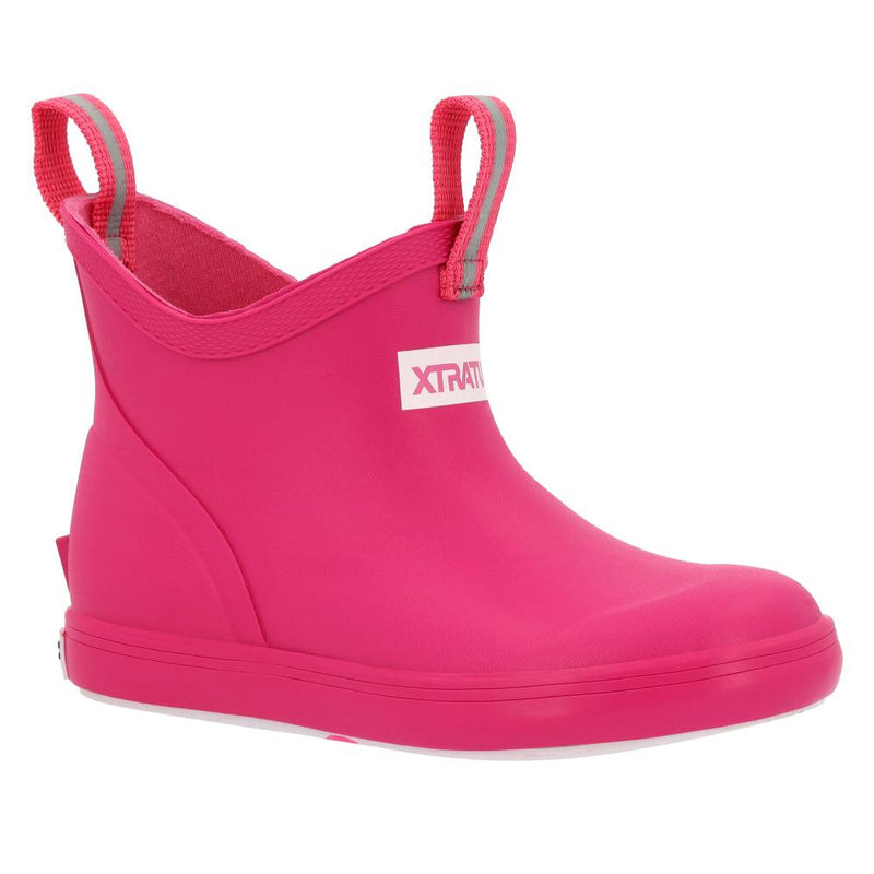Kids Neon Pink Ankle Deck Boot