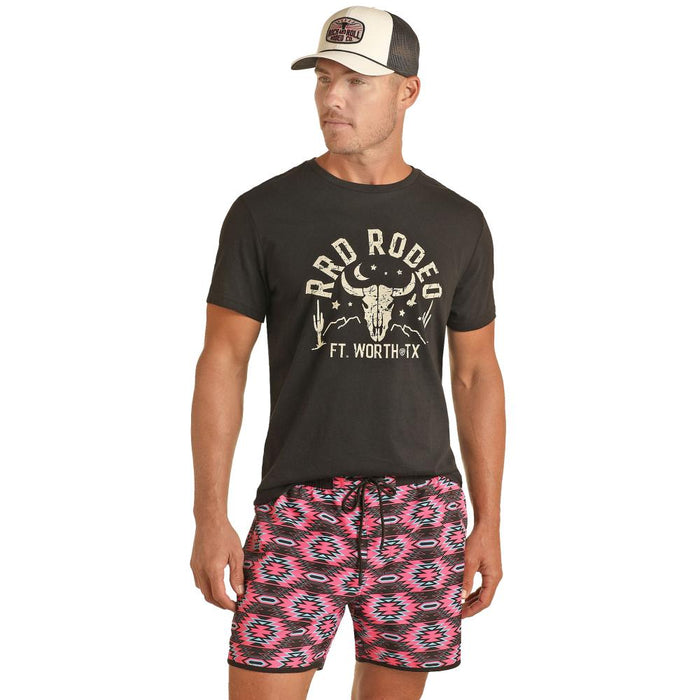 Men's Aztec Pink Swim Shorts