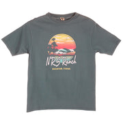 Ranch Horse Corral Teal Tee