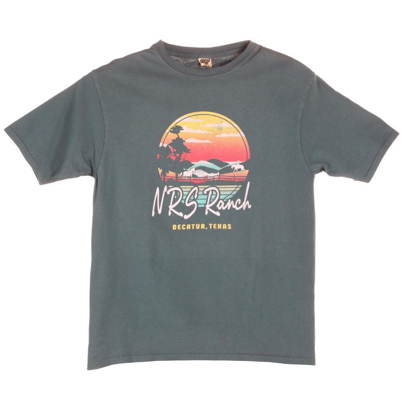 Ranch Horse Corral Teal Tee
