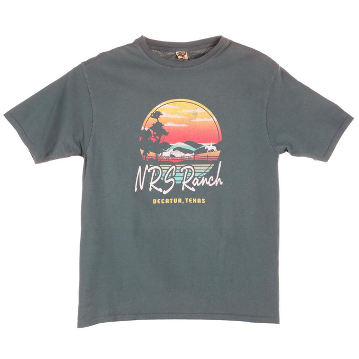 Ranch Horse Corral Teal Tee