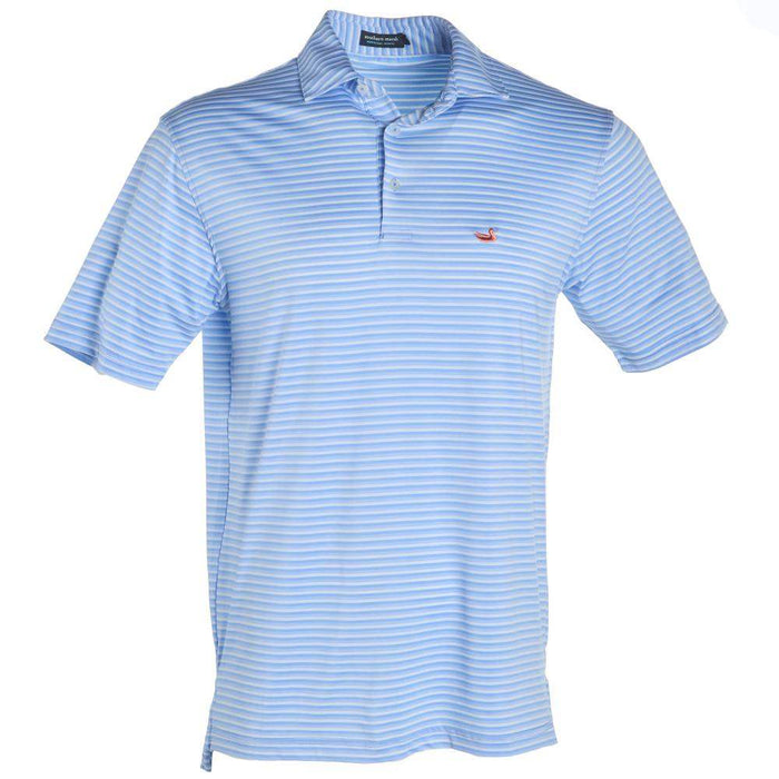 Men's Bermuda Stripe Lilac Polo