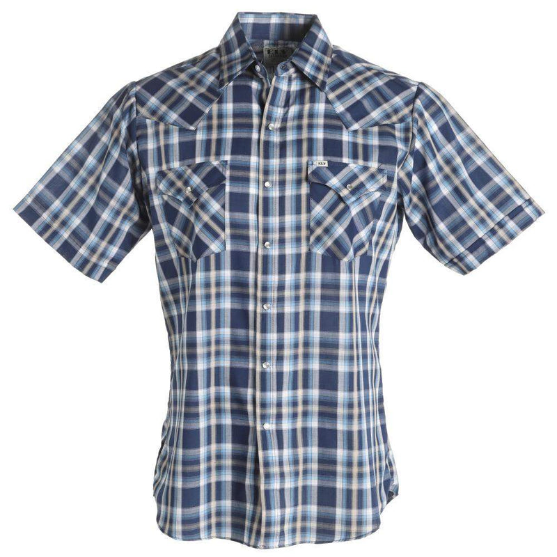Men's Plaid Western Snap Shirt