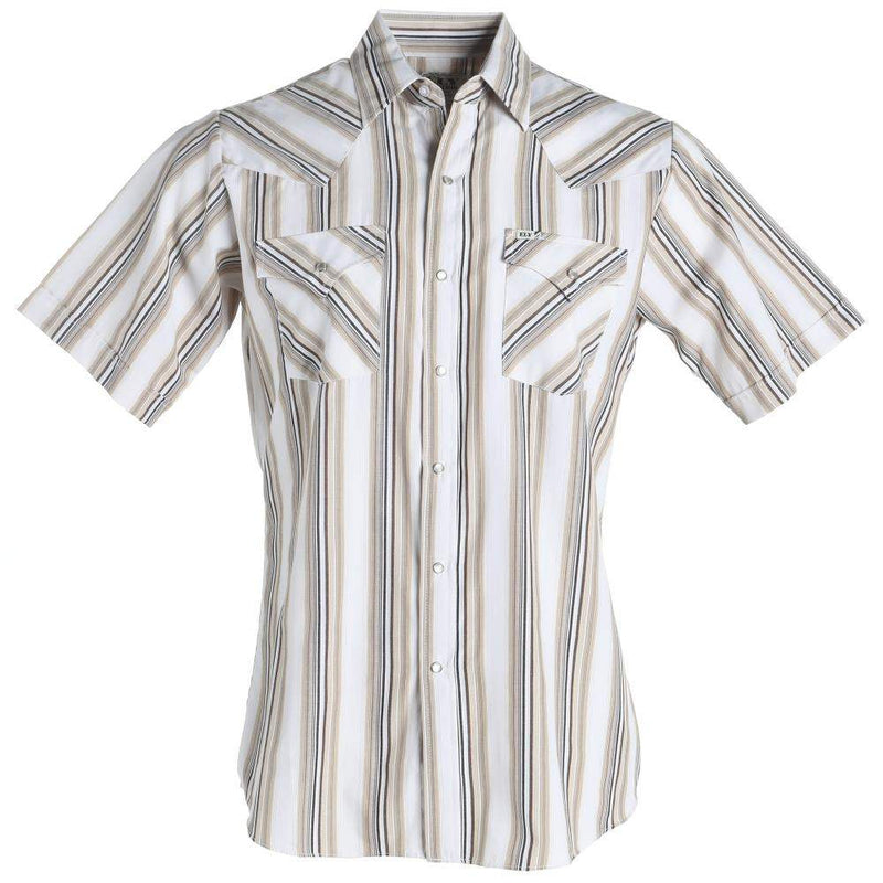 Ely Cattleman Men's Stripe Western Snap Shirt