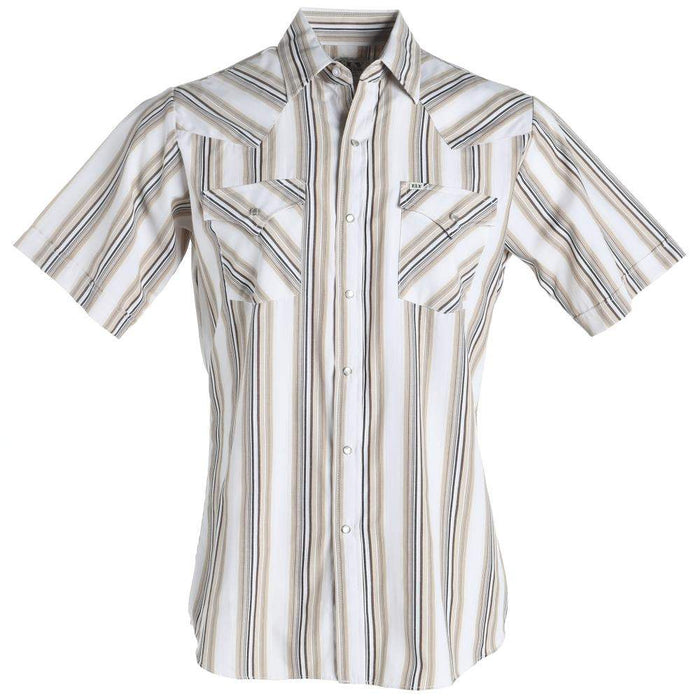 Ely Cattleman Men's Stripe Western Snap Shirt