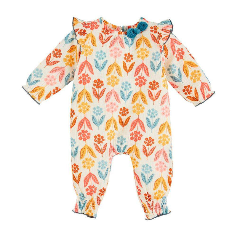Girl's Fall Floral One Piece
