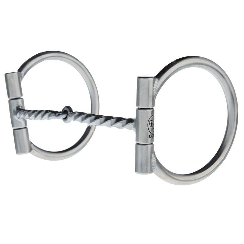 Baseline Twisted Witch 1/4" Square D Ring Snaffle Bit