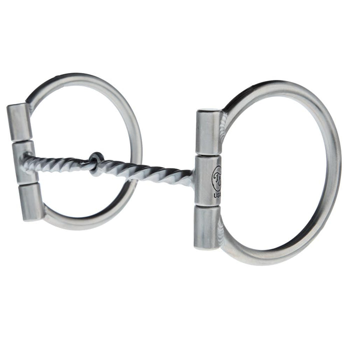 Baseline Twisted Witch 1/4" Square D Ring Snaffle Bit