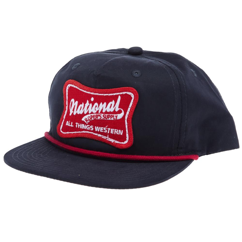 NRS National Ropers Supply Navy and Red Cap