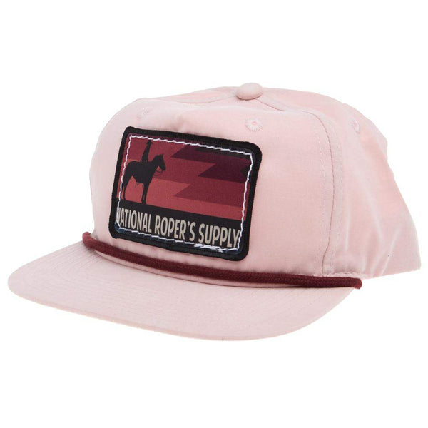 NRS National Ropers Supply Pink and Red Rope Cap