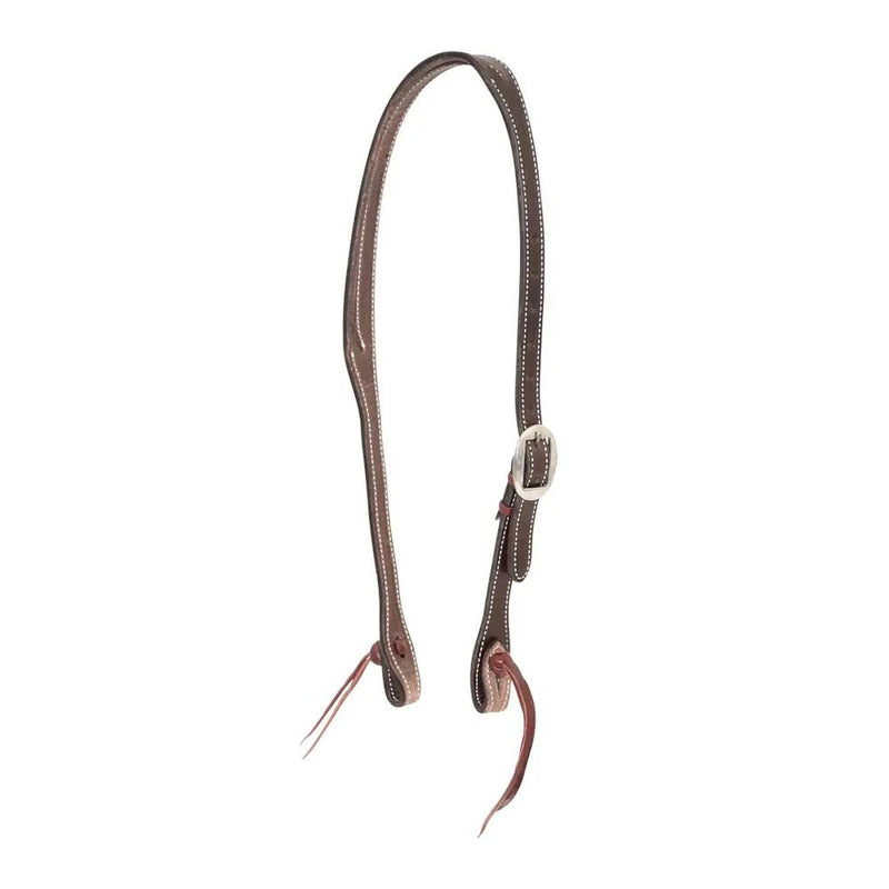 Headstall Slotted Ear 3/4 Chocolate Har