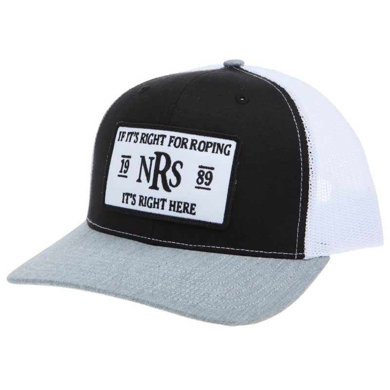 Grey and Black It's Right Here Cap