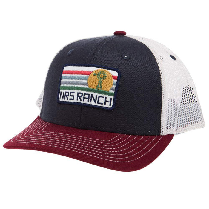 Ranch Navy and Maroon Windmill Cap