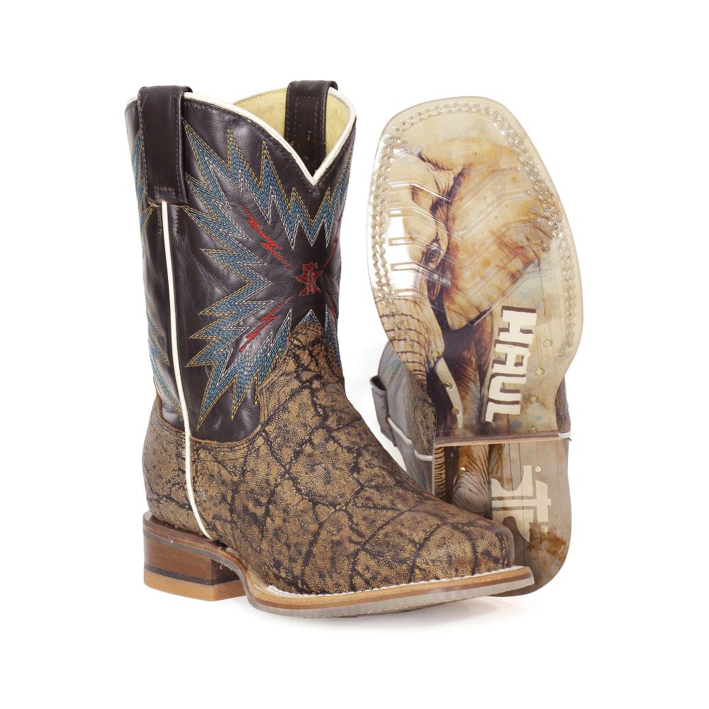 靴 NEU_IN SQUARE BOOTS Sullen The elephant Tin Haul Kids Elephants Never Forget and In The Wild Sole Square Toe B