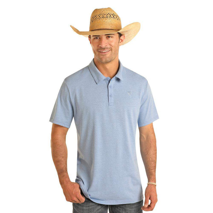 Rock & Roll Denim Men's Powder Blue Polo