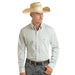 Men's Diamond Print Button Down Shirt
