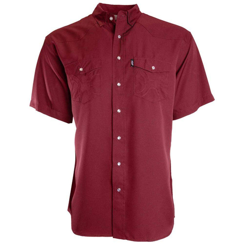 Hooey Boy's Maroon Sol Pearl Snap Shirt
