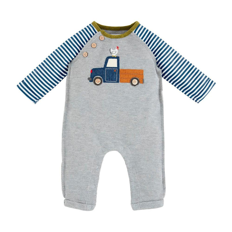 Boy's Truck Applique One Piece