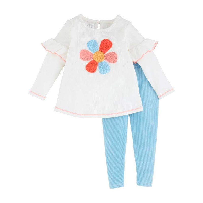 Girl's Flower Tunic and Legging Set