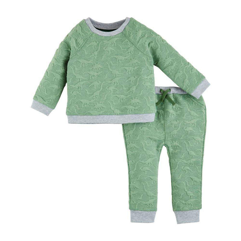 Boy's Quilted Dino Pant Set