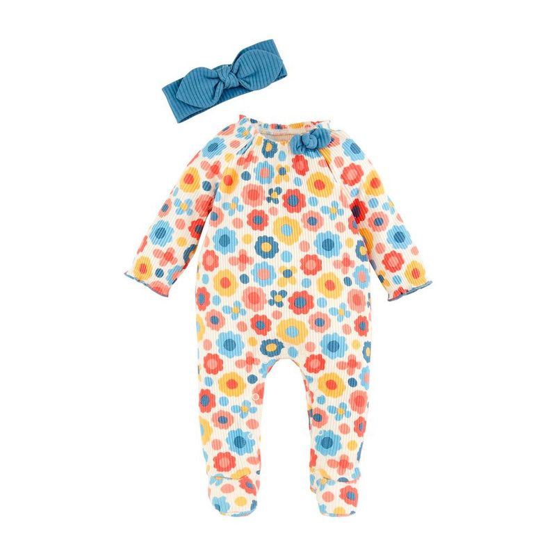 Girl's Floral Sleeper Set