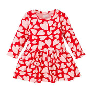 Girl's Heart T-Shirt Dress