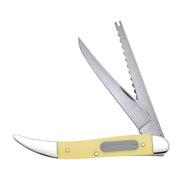 Yellow Synthetic SS - Smooth Fishing Knife (320094F SS)