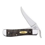 Case Black Curly Oak Wood - Smooth RussLock (71956L SS) Knife