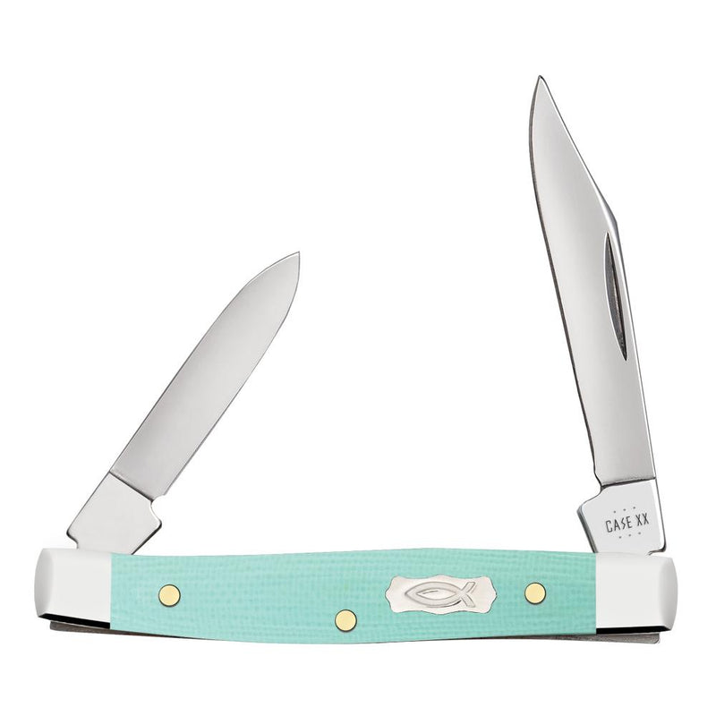 Seafoam Green G 0 - Smooth Small Pen (10233 SS) Knife