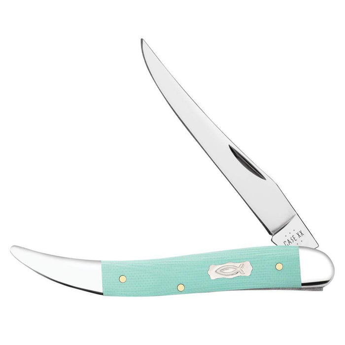 Case Seafoam Green G 0 - Smooth Medium Texas Toothpick (1010094 SS) Knife