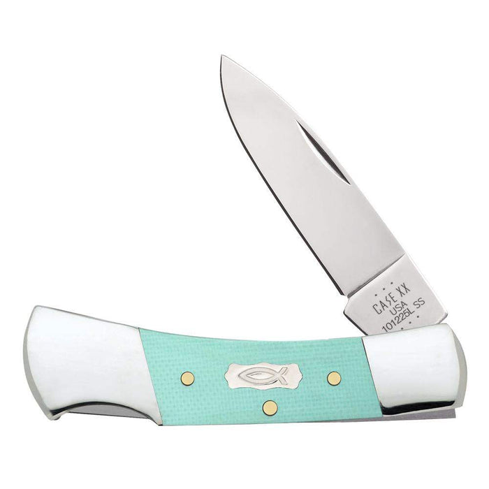Case Seafoam Green G 0 - Smooth Lockback (101225L SS) Knife