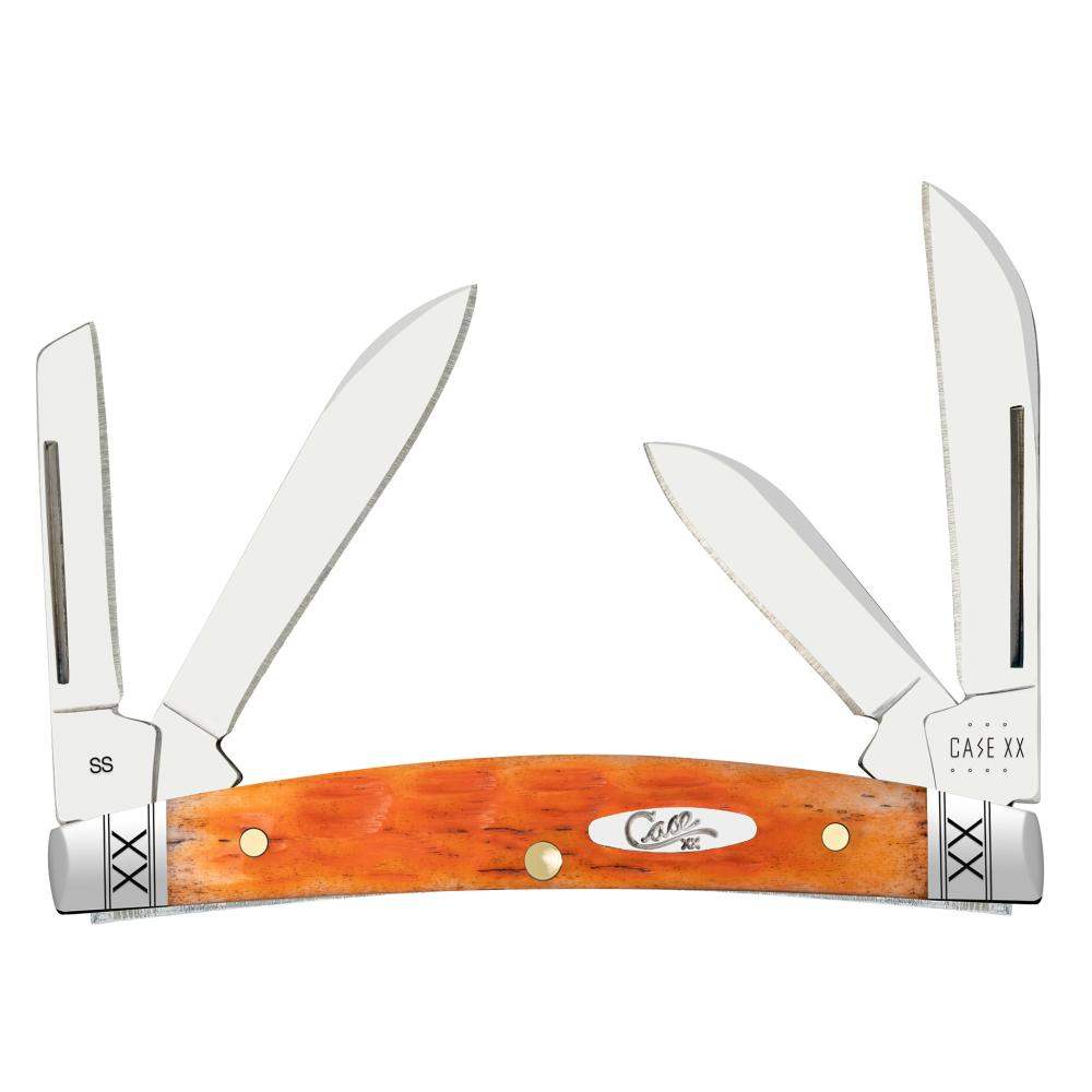 Case Cayenne Bone Crandall Jig Small Congress (6468 SS)Embellished