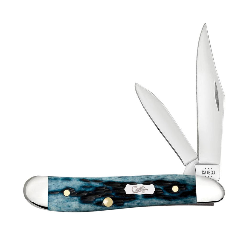 Pocket Worn Mediterranean Blue Bone Peach Seed Jig Peanut (6220 SS)