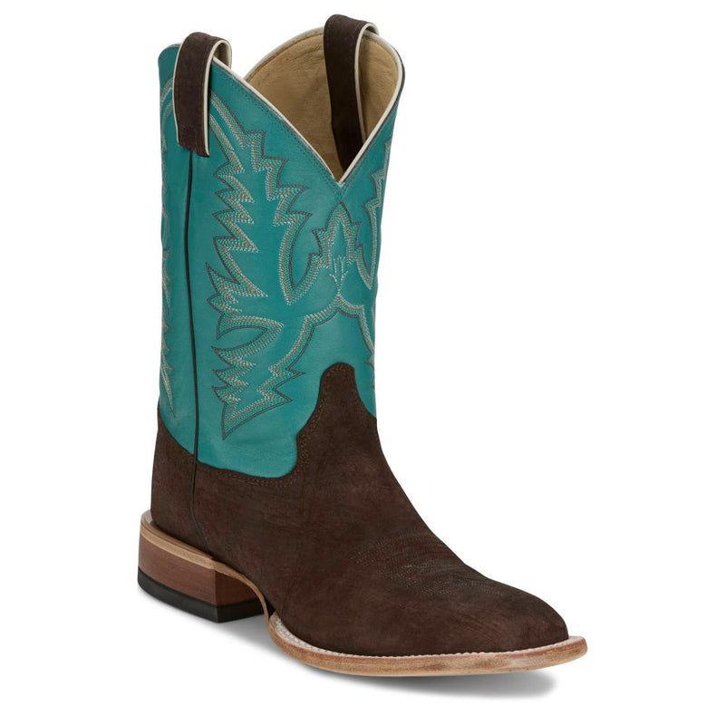 Men`s South African Warthog 11in Turquoise Top Cowboy Boot