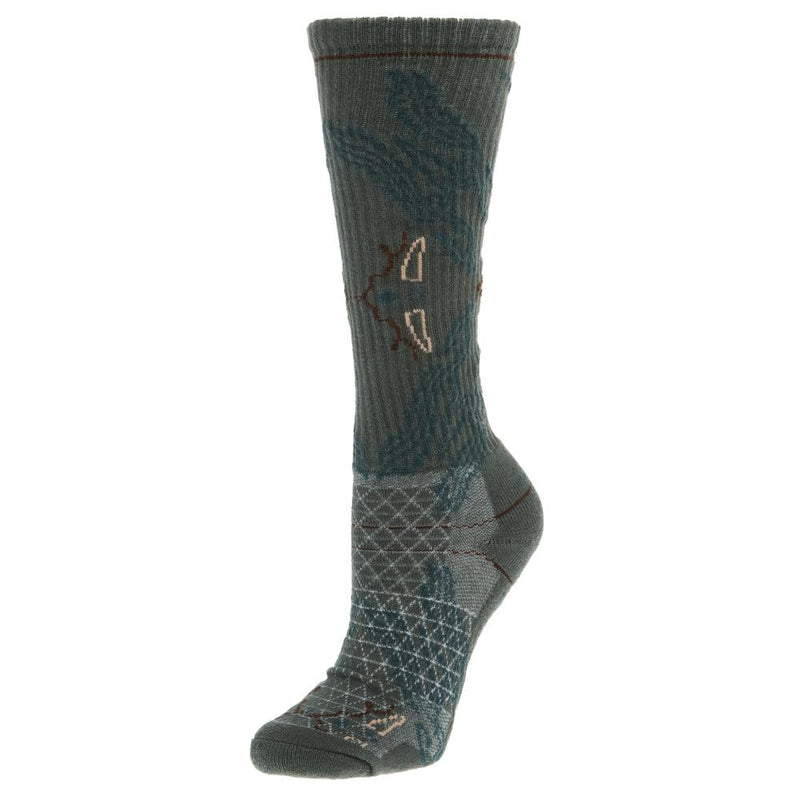 Tucumcari Grey Performance Crew Socks
