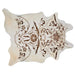 Lmt Design Baroque Medium Brown on Beige Cowhide Rug