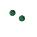 Round Green Stud Earrings
