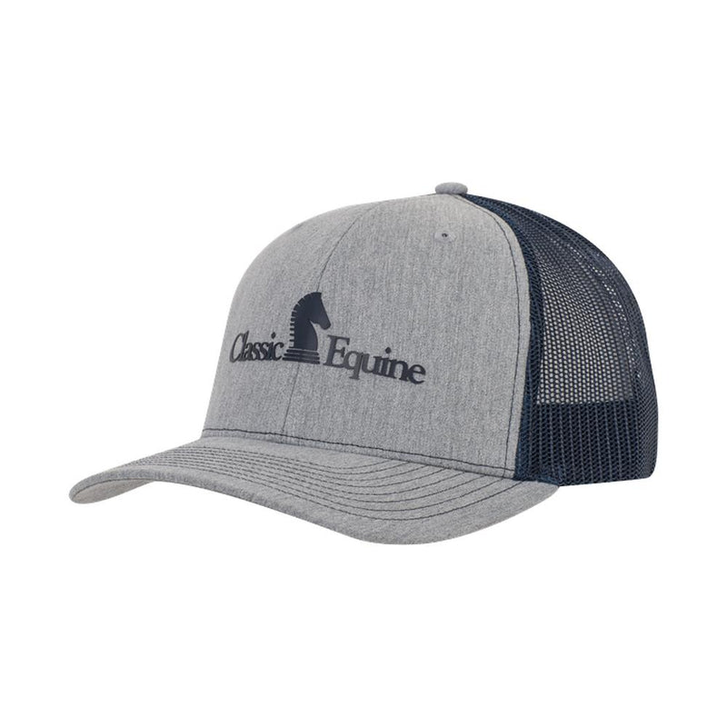 Heather Grey and White Logo Cap