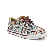 Youth Hooey Loper Toasted Almond and Multi Color Print Casual Shoe