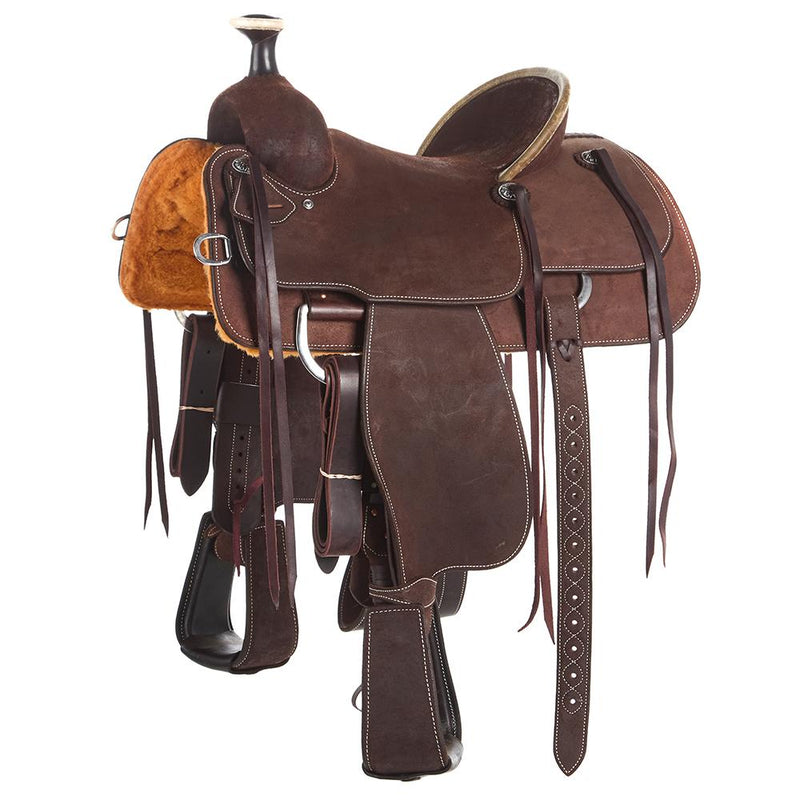 Chocolate Roughout Team Roper with Strings