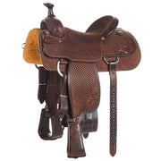 Martin Saddlery Chocolate 5/8 Breed Desert Flower Martin Basket Combo Team Roper