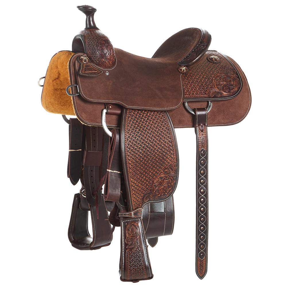 Martin Saddlery Chocolate 5/8 Breed Desert Flower Martin Basket Combo