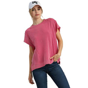 Umgee Usa Inc. Women's Raspberry Textured Boxy Top